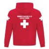 Hoodie Red Unisex (Men size) Photo 2