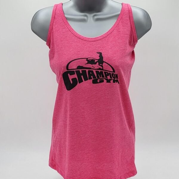 Ladies Tank Top Pink - Image 2