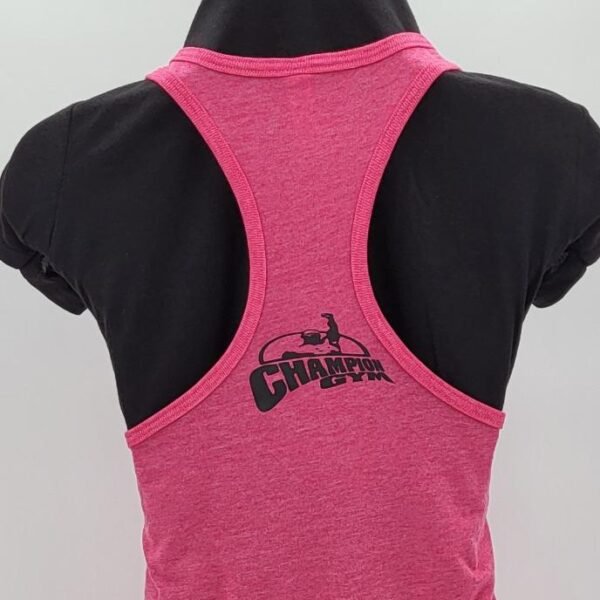 Ladies Tank Top Pink - Image 3