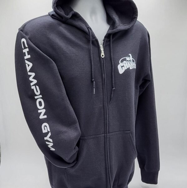 Zip-up Black Unisex - Image 2